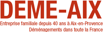 Logo de Démé-Aix, entreprise de déménagement familiale à Aix-en-Provence
